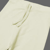 YELLOW WITH KNOT THERMAL FABRIC BOTTOM FRIL PLAIN PAJAMA TROUSER