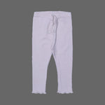 Load image into Gallery viewer, ASH GREY WITH KNOT THERMAL FABRIC BOTTOM FRIL PLAIN PAJAMA TROUSER

