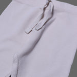 Load image into Gallery viewer, ASH GREY WITH KNOT THERMAL FABRIC BOTTOM FRIL PLAIN PAJAMA TROUSER
