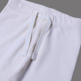 OFF WHITE WITH KNOT THERMAL FABRIC BOTTOM FRIL PLAIN PAJAMA TROUSER