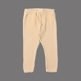 DARK YELLOW WITH KNOT THERMAL FABRIC BOTTOM FRIL PLAIN PAJAMA TROUSER