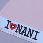 CREAM & BLUE "I LOVE NANI" PRINTED CAP UNISEX
