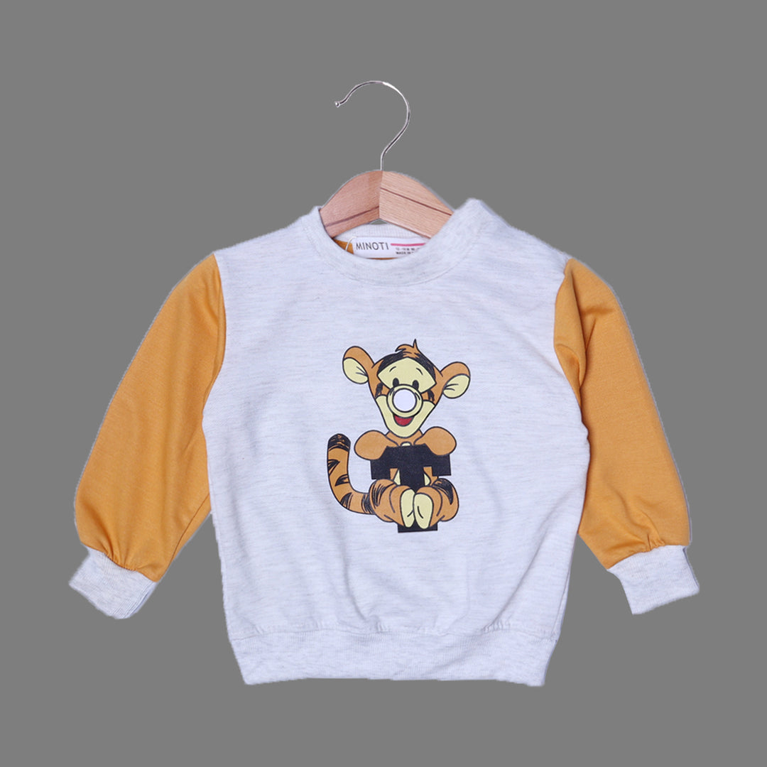 HAZEL GREY & MUSTARD "TIGER" PRINTED WINTER SUIT