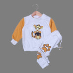 Load image into Gallery viewer, HAZEL GREY &amp; MUSTARD &quot;TIGER&quot; PRINTED WINTER SUIT

