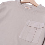 MINOR DEFECTION DARK CREAM WITH FRONT POCKET FULL SLEEVES T-SHIRT