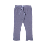DARK GREY WITH KNOT THERMAL FABRIC BOTTOM FRIL PLAIN PAJAMA TROUSER