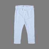 TURQOUISE WITH KNOT THERMAL FABRIC BOTTOM & TOP FRIL PLAIN PAJAMA TROUSER