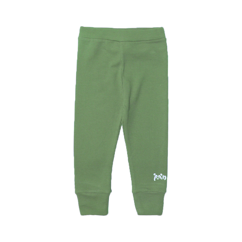 LIGHT GREEN PANDA PRINTED THERMAL TROUSER PAJAMA