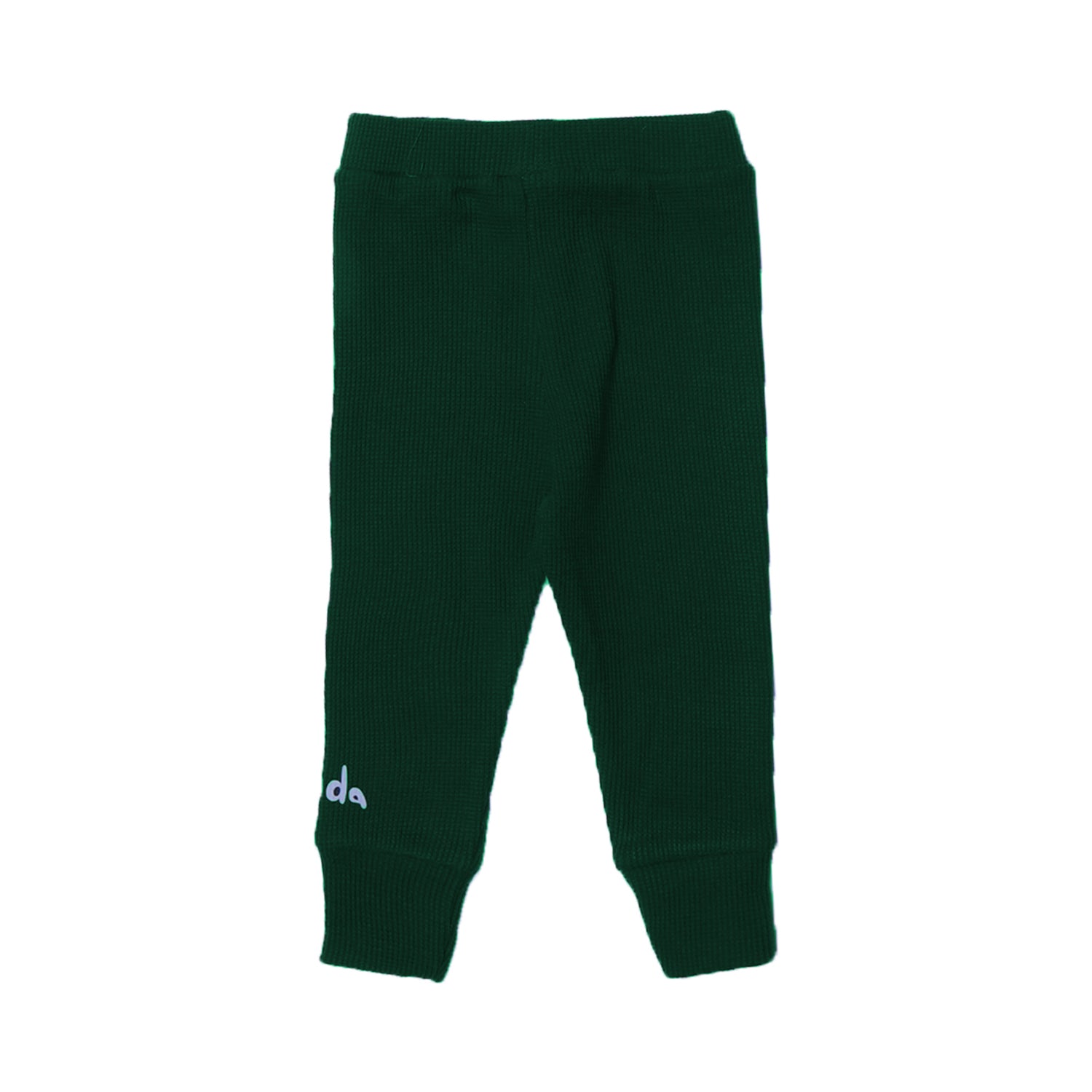 DARK GREEN PANDA PRINTED THERMAL TROUSER PAJAMA Main image
