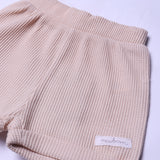 BEIGE WITHOUT POCKET SHORTS FOR UNISEX