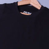 BLACK PLAIN HALF SLEEVES T-SHIRT FOR SUMMERS