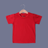 RED PLAIN HALF SLEEVES T-SHIRT FOR SUMMERS
