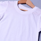 WHITE PLAIN HALF SLEEVES T-SHIRT FOR SUMMERS