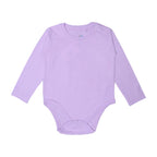 LIGHT PURPLE PLAIN FULL SLEEVES HALF BODY ROMPER