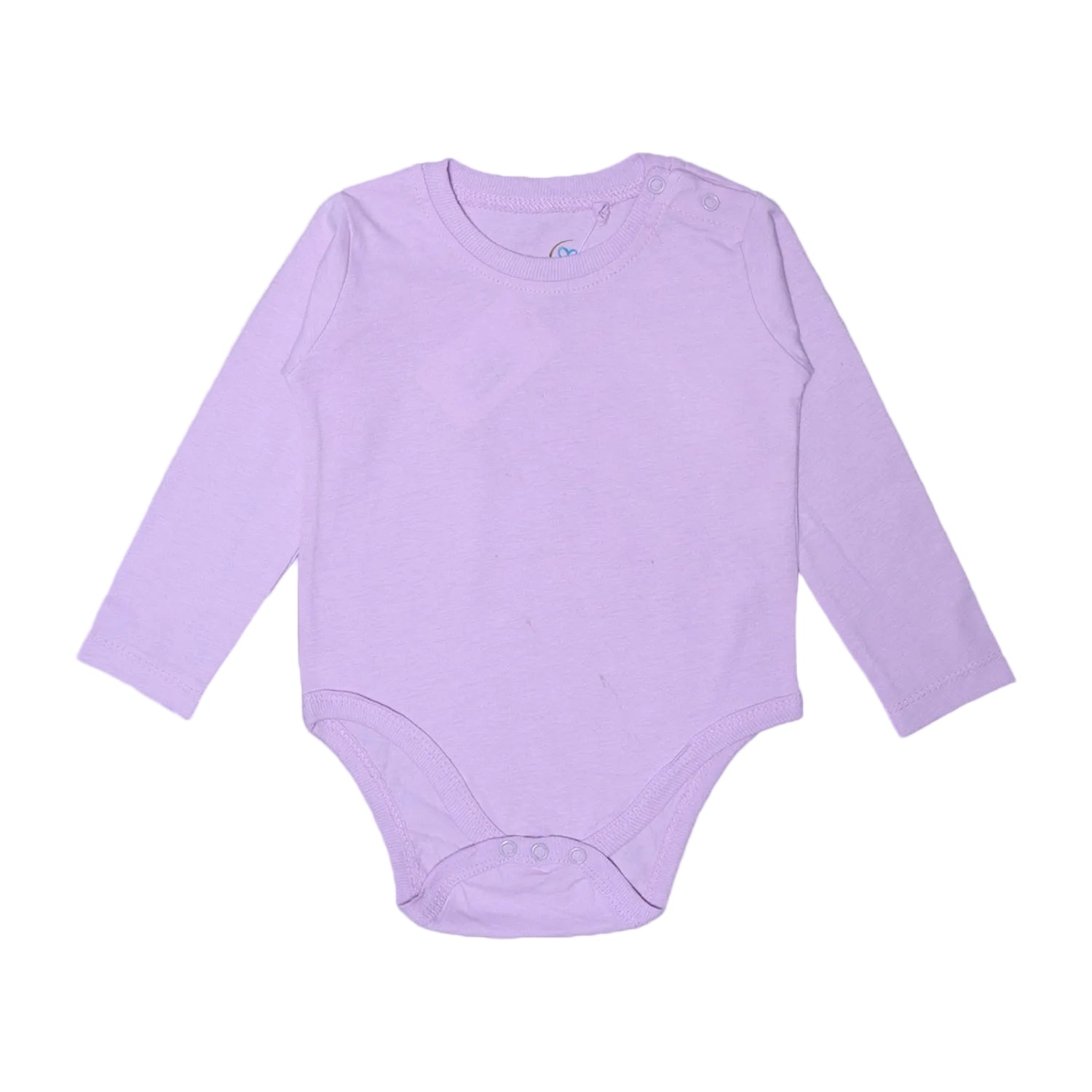 LIGHT PURPLE PLAIN FULL SLEEVES HALF BODY ROMPER