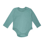 KRYPTONITE GREEN PLAIN FULL SLEEVES HALF BODY ROMPER