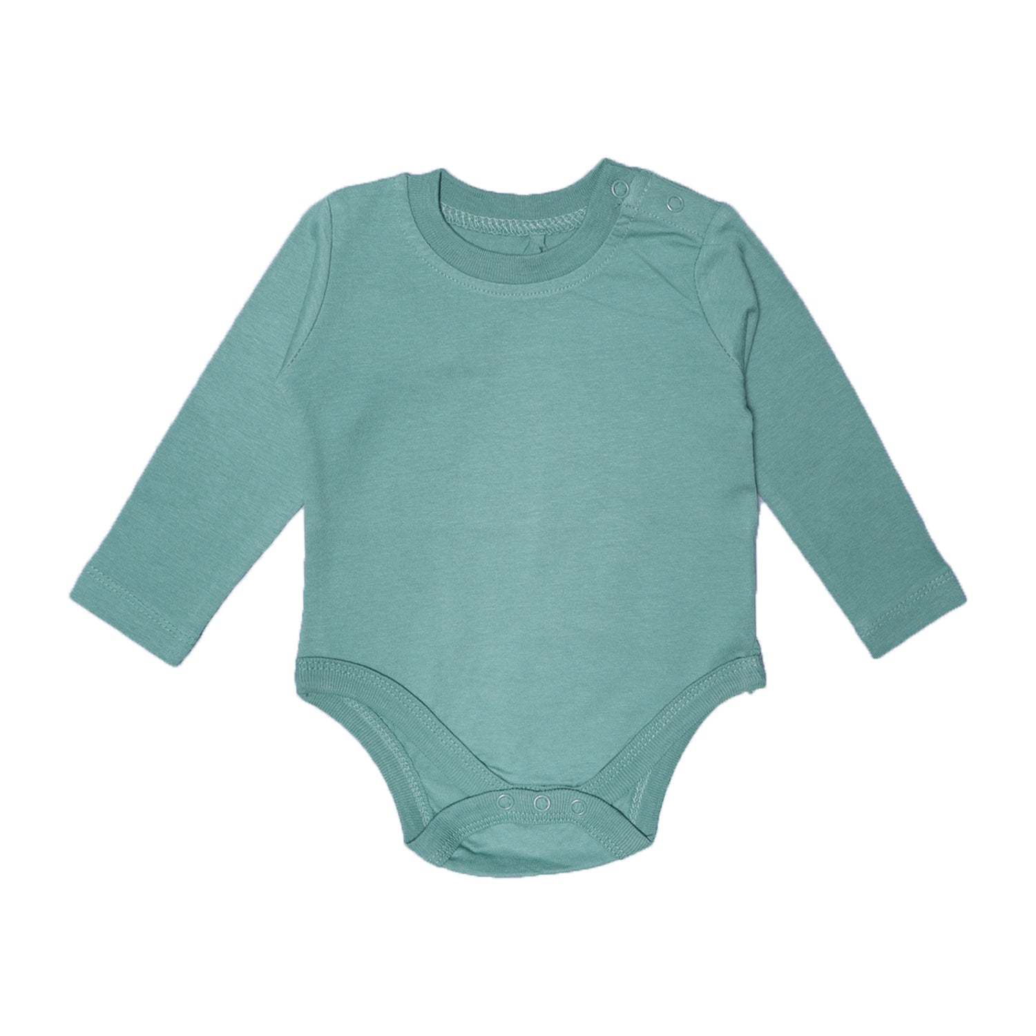 KRYPTONITE GREEN PLAIN FULL SLEEVES HALF BODY ROMPER