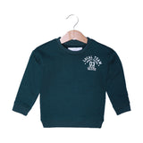 DARK GREEN "LOCAL TEAM 03" PRINTED TERRY FABRIC SWEATSHIRT