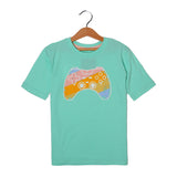 NEW TORTOISE GAME CONTROLLER PRINTED HALF SLEEVES T-SHIRT