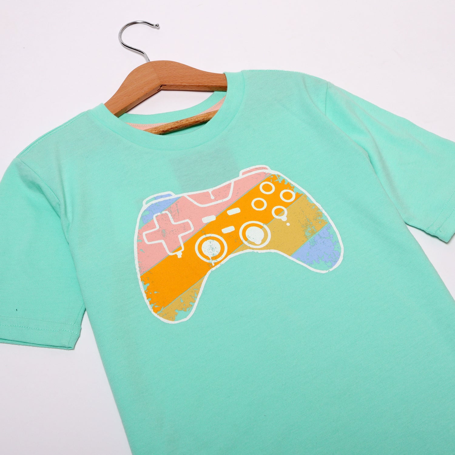 NEW TORTOISE GAME CONTROLLER PRINTED HALF SLEEVES T-SHIRT Secondary image