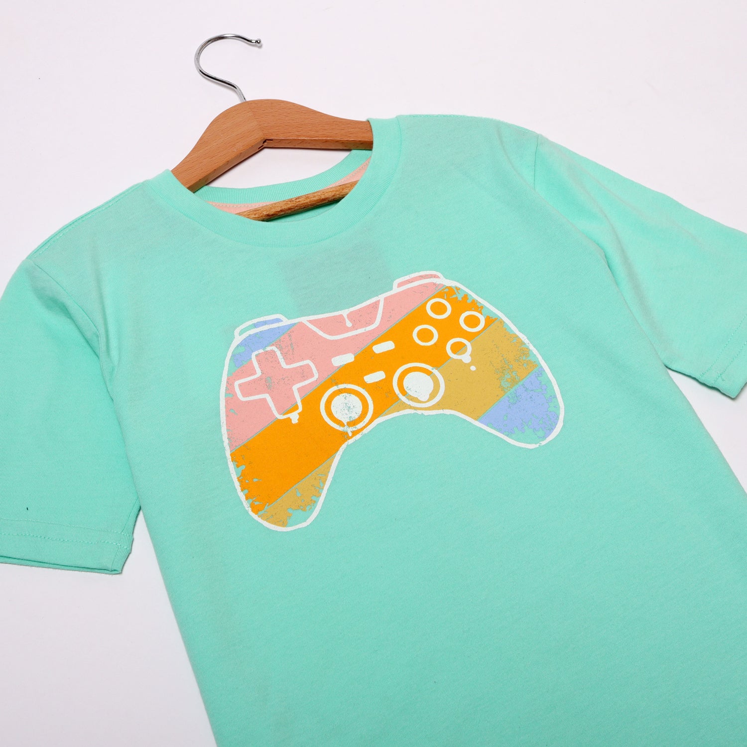 NEW TORTOISE GAME CONTROLLER PRINTED HALF SLEEVES T-SHIRT
