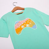 NEW TORTOISE GAME CONTROLLER PRINTED HALF SLEEVES T-SHIRT