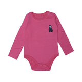 BLUSH PINK BEAR FULL SLEEVES HALF BODY ROMPER
