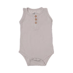 Load image into Gallery viewer, NEW LIGHT GREY SLEEVE LESS WITH BUTTONS ROMPER
