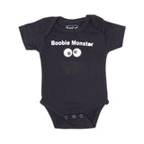 NEW NAVY BLUE BOOBIE MONSTER PRINTED ROMPER