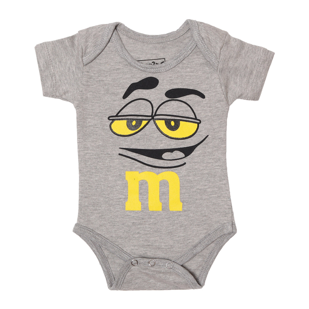 Hazel Grey M Face Print Romper