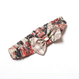 NEW OFF WHITE WITH MULTI COLOR BOW GIRLS HAIR BAND