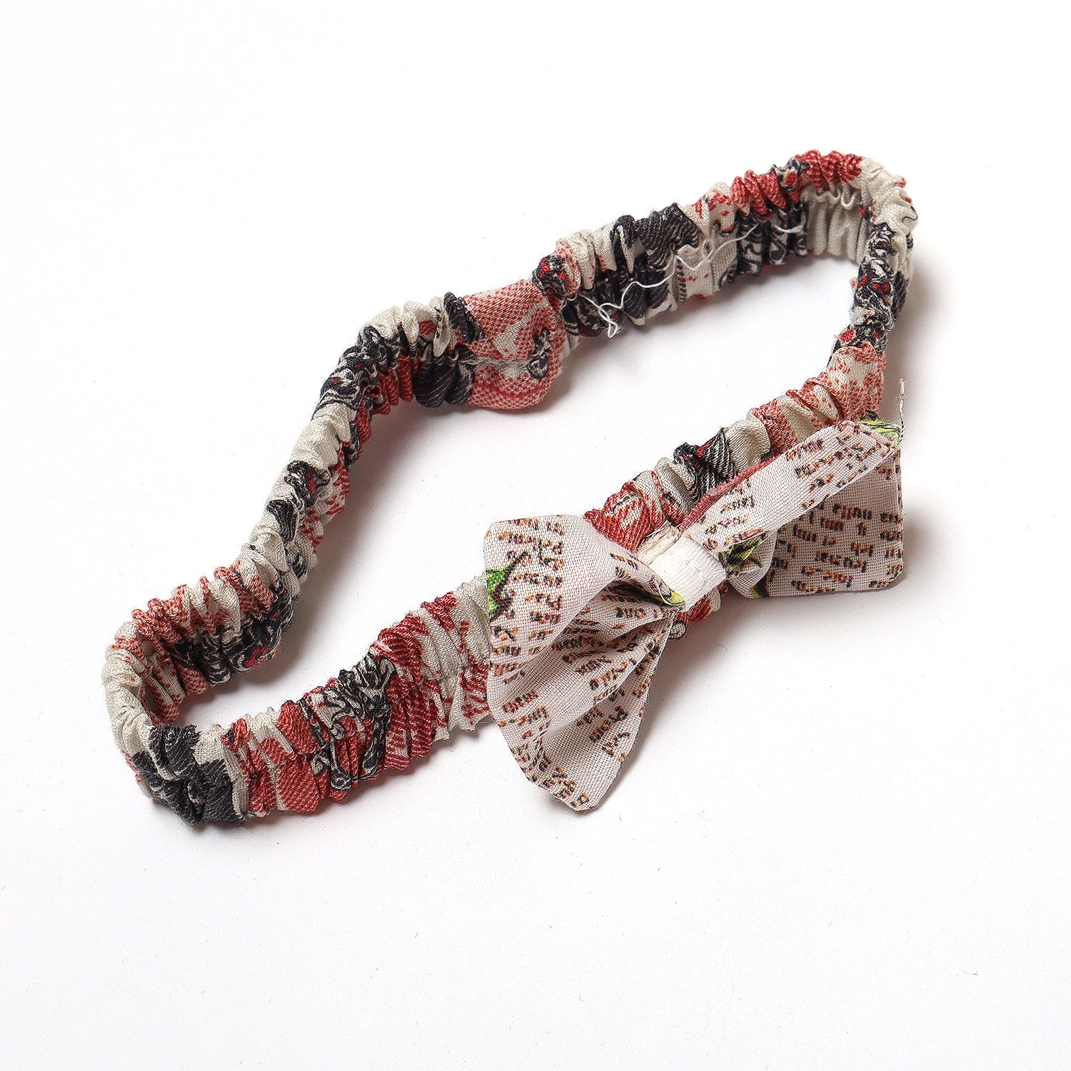 NEW OFF WHITE WITH MULTI COLOR BOW GIRLS HAIR BAND Secondary image