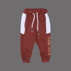 BROWN & GREY "MICKEY" PRINTED TERRY FABRIC WINTER SUIT