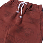 Load image into Gallery viewer, DARK BROWN TRUCKS PRINTED JOGGER PANTS TROUSER
