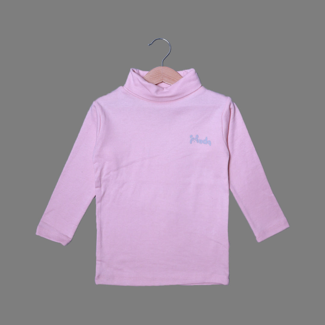 PINK PANDA PRINT HIGH NECK FULL SLEEVES FOR WINTERS Secondary image