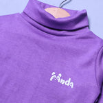 Load image into Gallery viewer, LIGHT PURPLE PANDA PRINT HIGH NECK FULL SLEEVES FOR WINTERS
