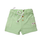 NEW LIGHT GREEN DOUBLE POCKET WITH BUTTON SHORT