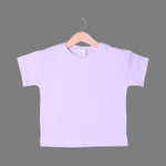 Load image into Gallery viewer, PLAIN LIGHT PURPLE HALF SLEEVES T-SHIRT
