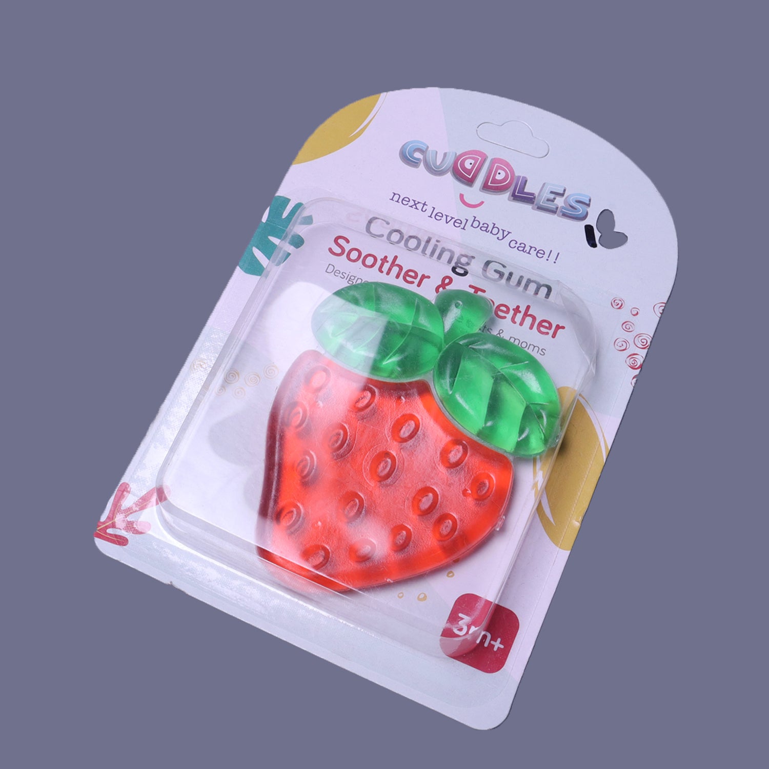 Cuddles Baby Cooling Gum & Teether – STRAWBERRY Secondary image