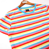 NEW MULTI COLOR STRIPES & POCKET HALF SLEEVES T-SHIRT FOR GIRLS