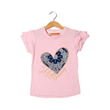 PINK NEVER STOP DAY DREAMING PRINTED T-SHIRT FOR GIRLS