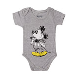 HAZEL GREY MICKEY MOUSE PRINTED ROMPER