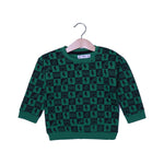 Load image into Gallery viewer, GREEN COOL DUDE PRINT FLEECE FABRIC SWEATSHIRT
