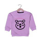 PINK LITTLE BEAR CLUB EMBROIDERED TERRY FABRIC SWEATSHIRT