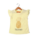 LIME PINEAPPLE PRINTED T-SHIRT FOR GIRLS