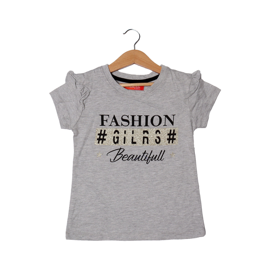 HAZEL GREY FASHION GIRLS BEAUTIFULL PRINTED T-SHIRT FOR GIRLS