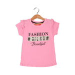 Load image into Gallery viewer, PINK FASHION GIRLS BEAUTIFULL PRINTED T-SHIRT FOR GIRLS
