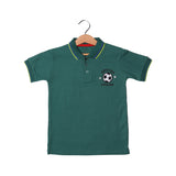CASTLETON GREEN SOCCER CHAMP PRINTED POLO T-SHIRT