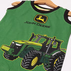 GREEN JOHN DEERE TRACTOR PRINTED SANDO FOR BOYS