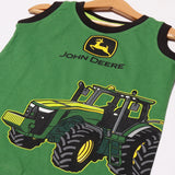 GREEN JOHN DEERE TRACTOR PRINTED SANDO FOR BOYS